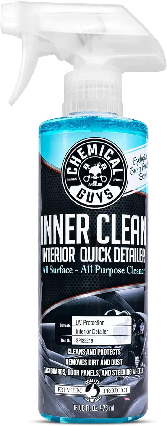 Chemical Guys SPI22216 InnerClean Interior Cleaner Quick Detailer & Protectant, Baby Powder Scent, 16 oz