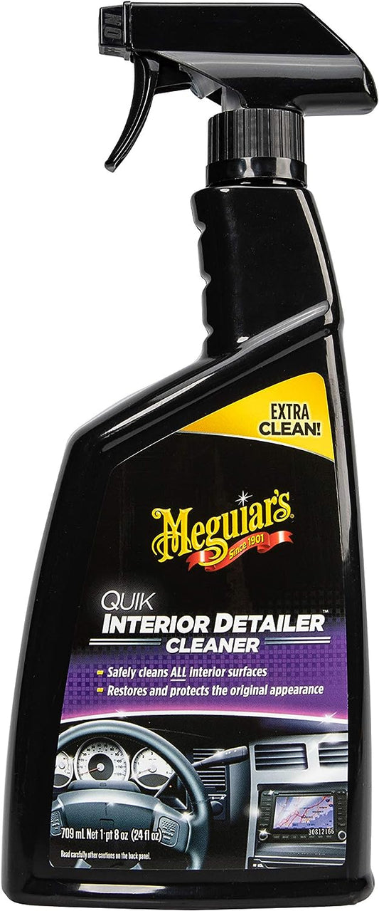 Meguiar's Quik Interior Detailer Cleaner - 24 Oz Spray Bottle